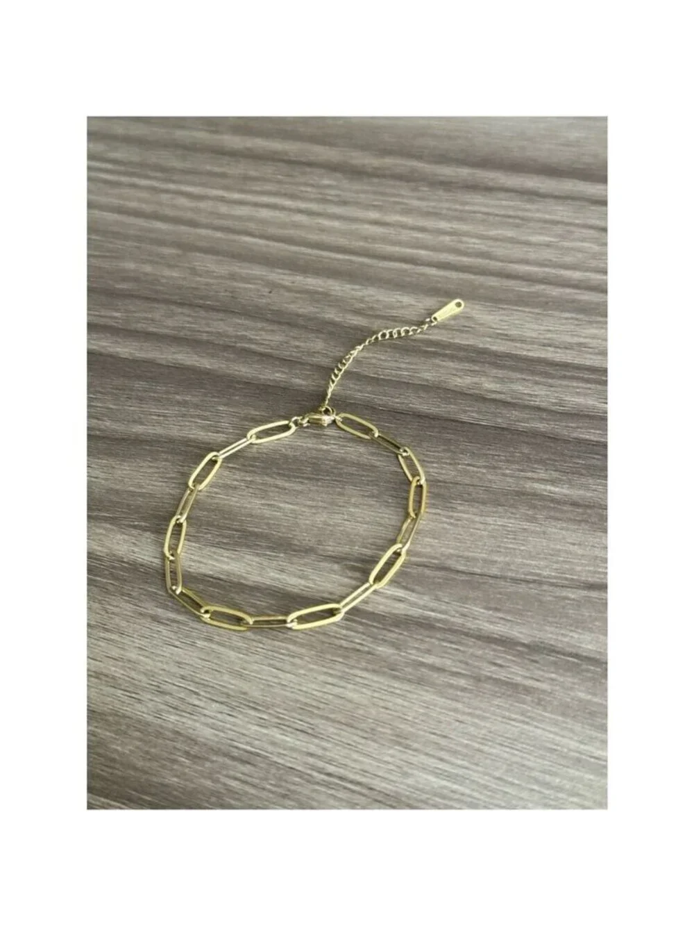 Paperclip Chain Bracelet N1058